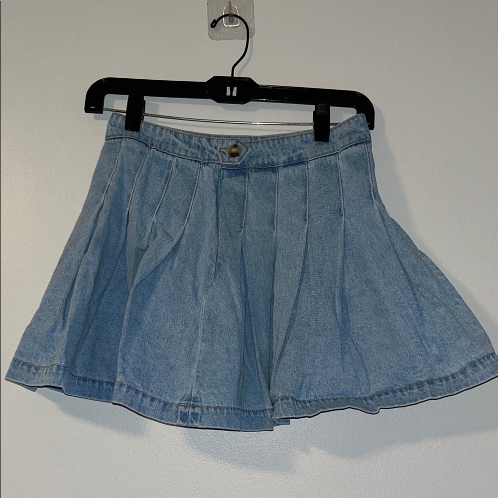 Forever 21 Light Blue Skater Skirt